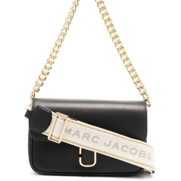 Marc Jacobs Handbags - Marc Jacobs Black and Gold Crossbody Bag